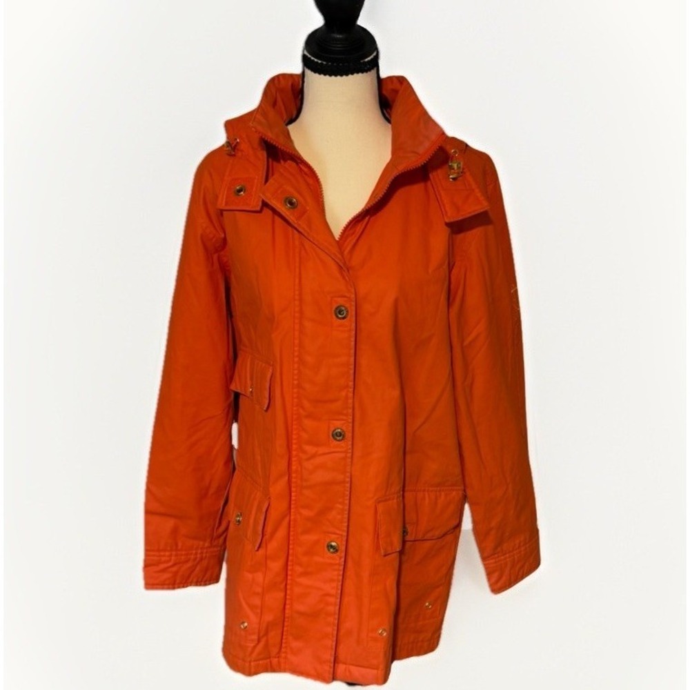 Vintage Ralph Lauren RL67 Nautical Jacket Orange Hooded Small